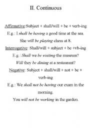 English Worksheet: Future continuous