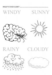 English Worksheet: Whats the weather like?