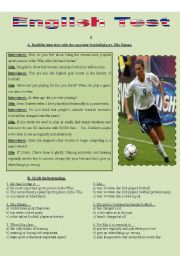 TEST - SPORTS (Interview with female football player, Mia Hamm)