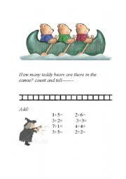 English worksheet: counting numbers
