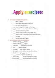 English worksheet: article_exercises