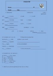 English worksheet: English Test