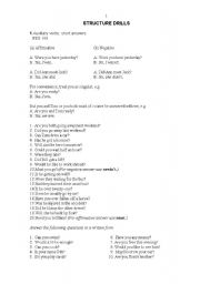 English Worksheet: simple past tense