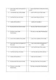 English Worksheet: Reviewing the days of the week