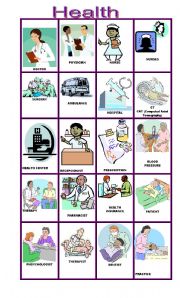 English Worksheet: 20 Flashcards on Health 