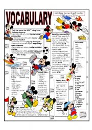 RECYCLING VOCABULARY - TOPIC: INDIVIDUAL - TEAM SPORTS AND RECREATION. Elementary and up.