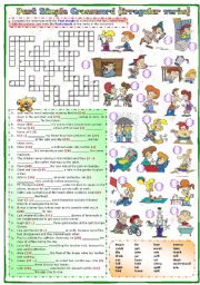  Past simple Crossword (irregular verbs)