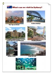 What can we visit in Sydney?(1)