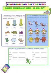 SPELLING FOR LITTLE KIDS 3:MAKING COMPARISON WITH ER AND EST