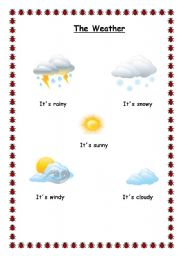 English Worksheet: weather slide