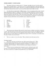 English worksheet: Sports Quiz