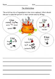 English Worksheet: Witchs brew