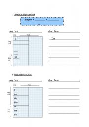 English worksheet: present continuous grammar to fill by students