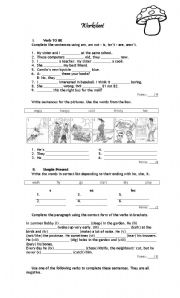 English Worksheet: Present tenses