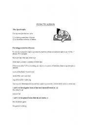 English Worksheet: punctuation worksheet 2