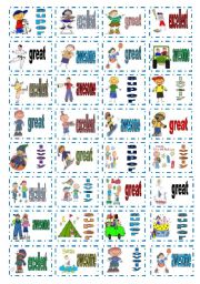 English Worksheet: Cute stickers for boys