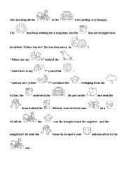 English Worksheet: text about zoo with pictures