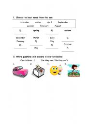 English worksheet: Grammar and vocabulay elementary