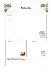 English Worksheet: Planning an event (fair or fete)