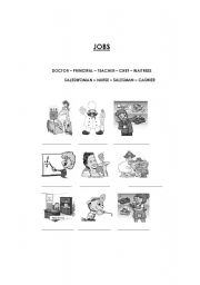 English worksheet: jobs