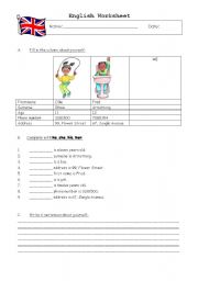 English Worksheet: Ollie and Fred