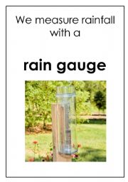 English Worksheet: Rain gauge