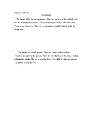 English Worksheet: read and illustrate