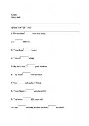 English worksheet: elementary quiz