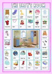 The baby´s room pictionary - ESL worksheet by leva