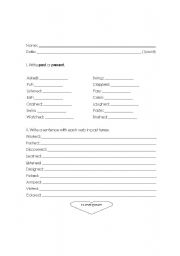 English Worksheet: Simple Past Practice