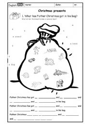 English Worksheet: Christmas presents