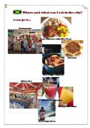English Worksheet: Where and what can I eat in Kingston?(3)