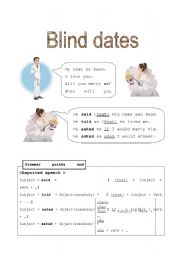 English worksheet: blind dates