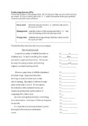 proofreading exercise high school