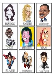FAMOUS people CARICATURES game(2/3)