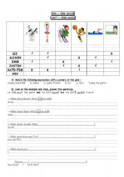English Worksheet: CAN / CANT