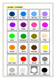 Colours pictionary - ESL worksheet by manisa