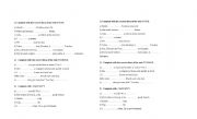 English worksheet: To be/ Can / Have 