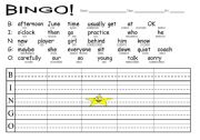 English worksheet: Bingo Lesson 4