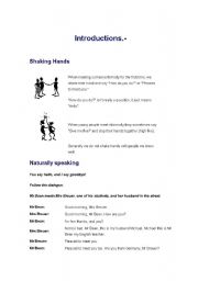 English worksheet: greetings