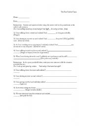 English worksheet: The Past Perfect