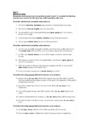 English worksheet: Grammar Review