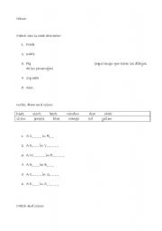 English worksheet: primary exams