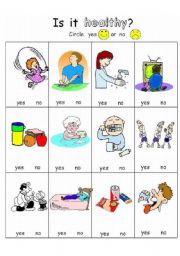 English Worksheet: Healthy Habits Primary Theme Worksheet Set (3 ws)