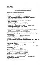 English Worksheet: The Hitchhikers Guide to the Galaxy Class Activities