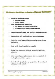 English worksheet: winning conditions to succeed