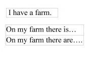 English worksheet: I have a farm