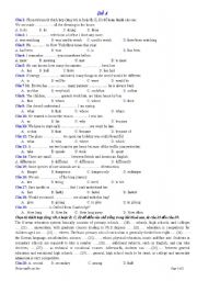 Grammar Revision Exercise