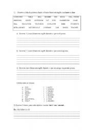 English Worksheet: To have / to be / 3 person / adjectives.