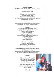 PATCH ADAMS  Rod Stewart - Faith of the Heart, Lyrics